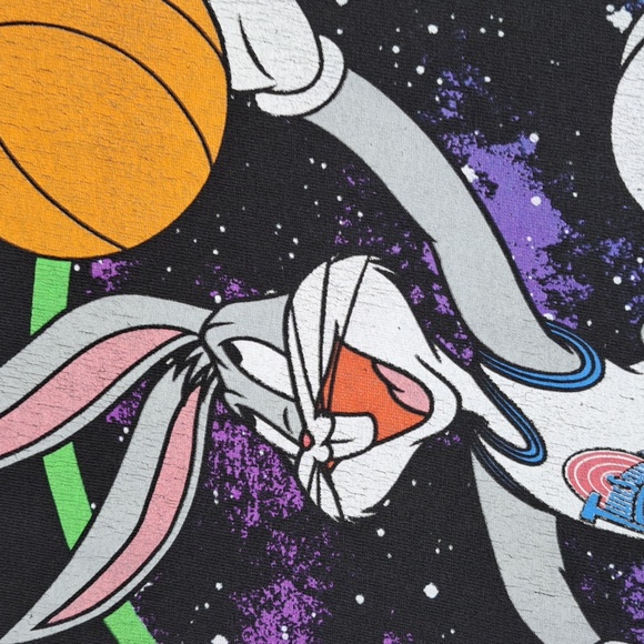 Space Jam Bugs Bunny Dunk Crew Neck Short Sleeve Men's Size L - Picture 3 of 11